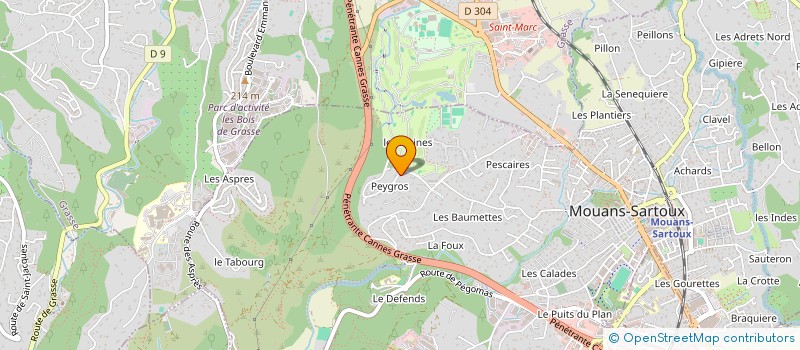 localisation de l'entreprise MADAME MATHILDE ROGER  MOUANS-SARTOUX