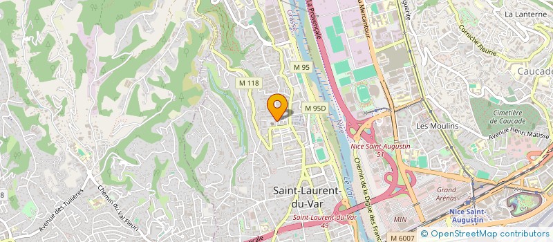 localisation de l'entreprise MADAME MATHILDE ROGER à SAINT-LAURENT-DU-VAR