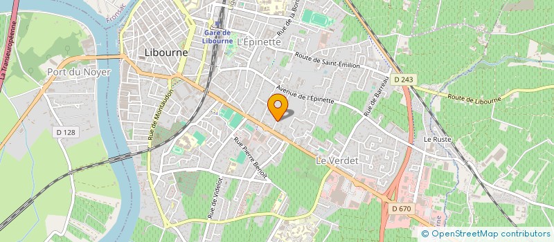 localisation de l'entreprise MADAME MATHILDE ROGER à LIBOURNE