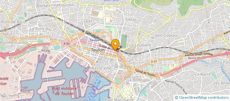 localisation de l'entreprise MADAME MATHILDE ROMBOGOUERA  TOULON