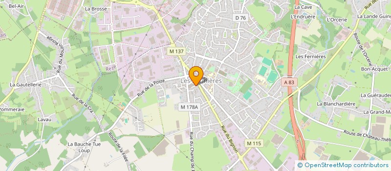 localisation de l'entreprise MADAME MATHILDE RONDEAU  LES SORINIERES