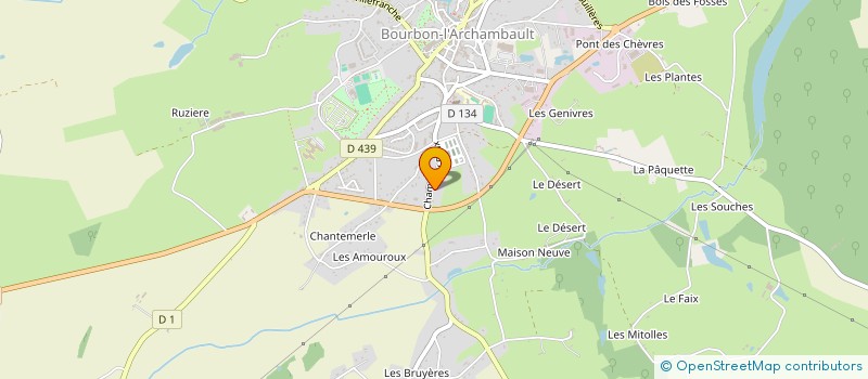 localisation de l'entreprise MADAME MATHILDE RONDET à CHATEAU-SUR-ALLIER