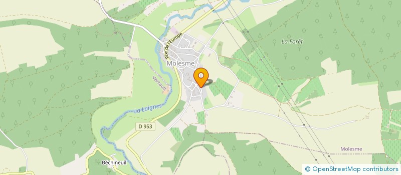 localisation de l'entreprise MADAME MATHILDE ROSIER  MOLESME