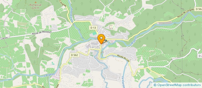 localisation de l'entreprise MADAME MATHILDE ROSSI  CARCES