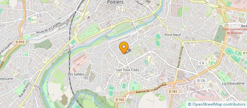 localisation de l'entreprise MADAME MATHILDE ROUSSEL  POITIERS