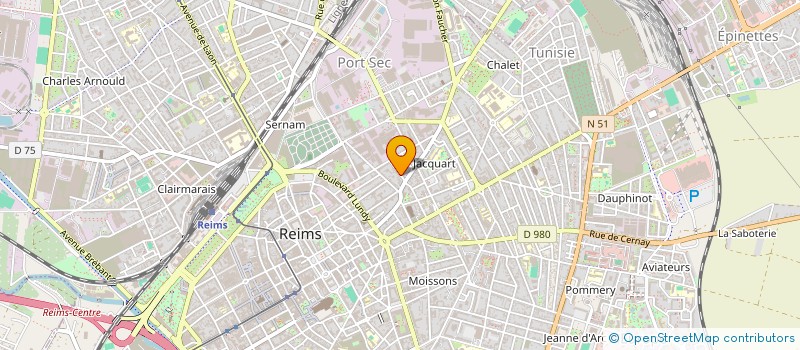 localisation de l'entreprise MADAME MATHILDE ROUX-GAUTHEY  REIMS