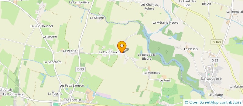 localisation de l'entreprise MADAME MATHILDE RUELLAN  TRESBUF