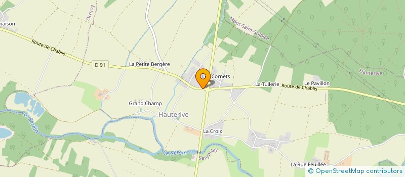 localisation de l'entreprise MADAME MATHILDE SAGUIN  HAUTERIVE