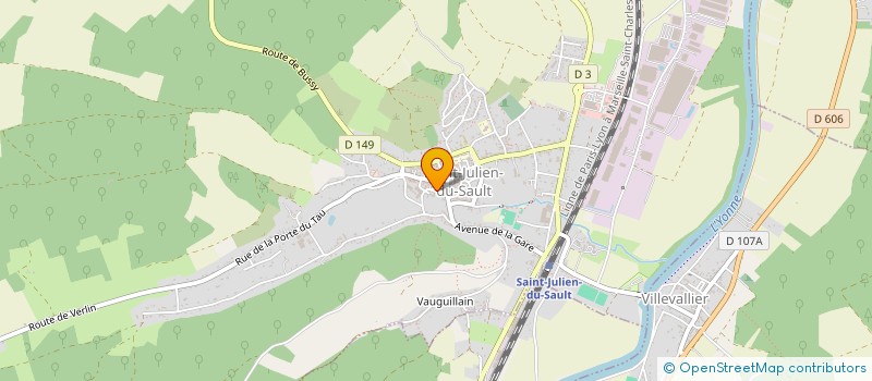 localisation de l'entreprise MADAME MATHILDE SALGUEIRO  ST JULIEN DU SAULT