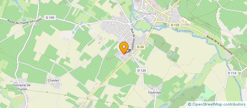 localisation de l'entreprise MADAME MATHILDE SAUVESTRE  BELLEVIGNE-EN-LAYON