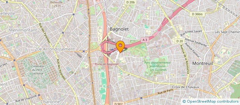 localisation de l'entreprise MADAME MATHILDE SCHNEIDER  BAGNOLET