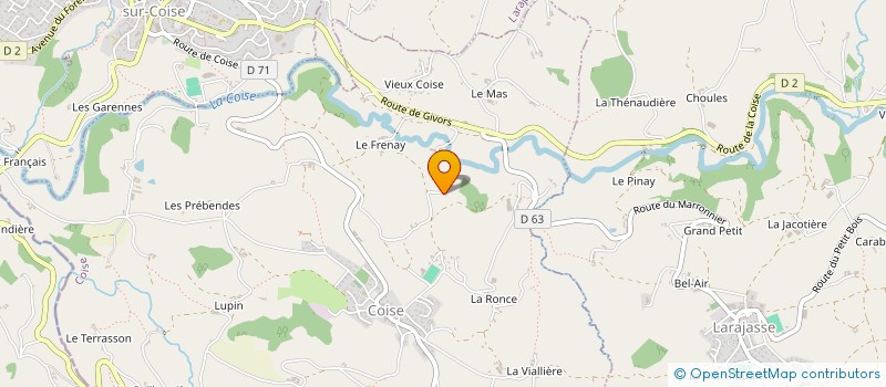 localisation de l'entreprise MADAME MATHILDE SEGOUFFIN  COISE