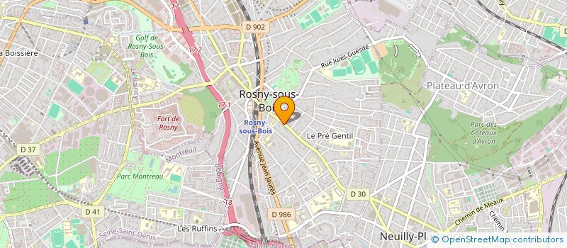 localisation de l'entreprise MADAME MATHILDE SEMPERE à ROSNY-SOUS-BOIS
