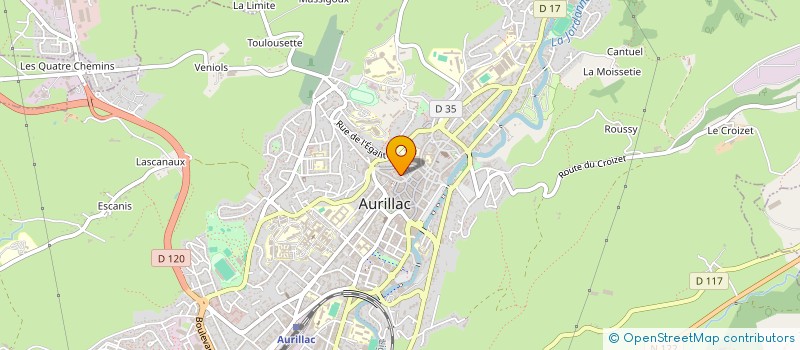 localisation de l'entreprise MADAME MATHILDE SERGENT à AURILLAC