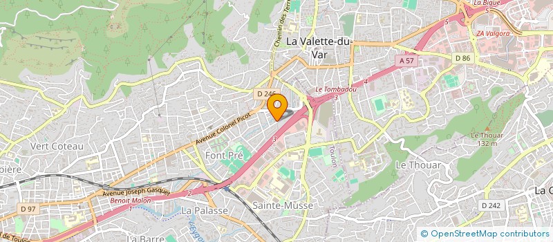 localisation de l'entreprise MADAME MATHILDE SONCK à LA VALETTE-DU-VAR