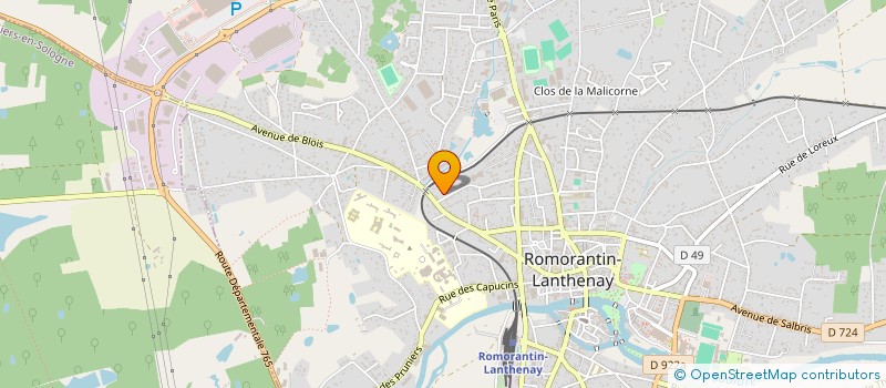 localisation de l'entreprise MADAME MATHILDE STRAUSS  ROMORANTIN-LANTHENAY