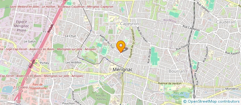 localisation de l'entreprise MADAME MATHILDE STRUILLOU  MERIGNAC