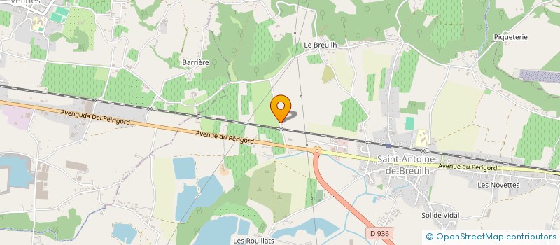 localisation de l'entreprise MADAME MATHILDE SUCHET  SAINT-ANTOINE-DE-BREUILH