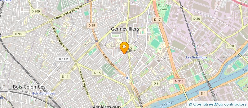 localisation de l'entreprise MADAME MATHILDE SURUN à GENNEVILLIERS