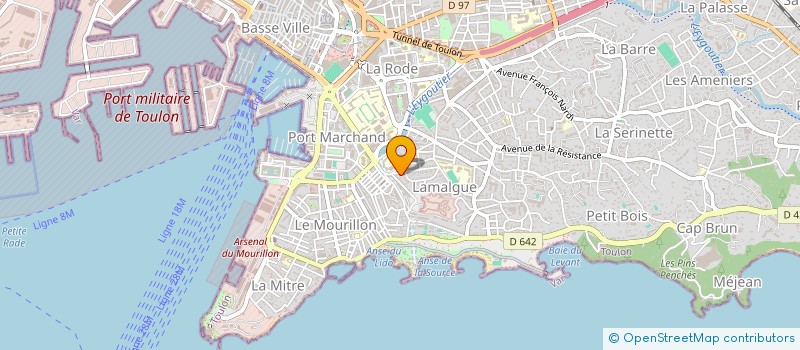 localisation de l'entreprise MADAME MATHILDE TAISNE  TOULON