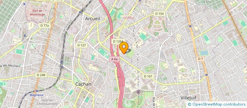 localisation de l'entreprise MADAME MATHILDE TCHAKOUNTE KEMAJOU  ARCUEIL