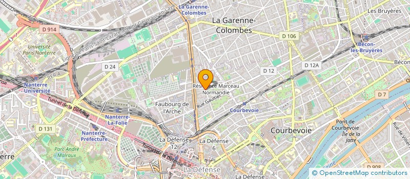 localisation de l'entreprise MADAME MATHILDE THEBAULT à COURBEVOIE