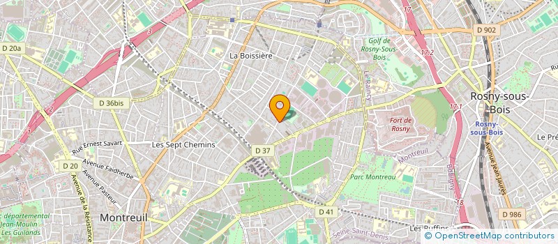 localisation de l'entreprise MADAME MATHILDE THIBOUT  MONTREUIL