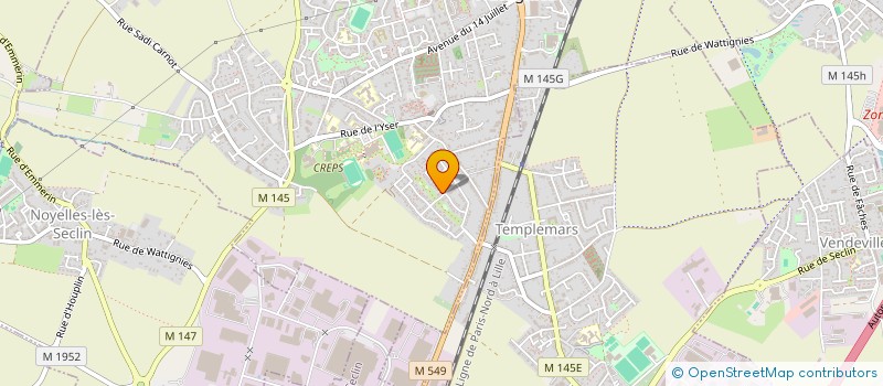 localisation de l'entreprise MADAME MATHILDE THILLOY  WATTIGNIES