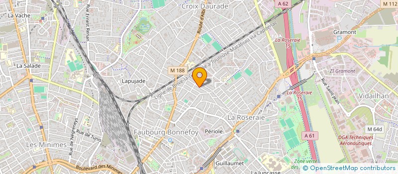 localisation de l'entreprise MADAME MATHILDE THOURON  TOULOUSE