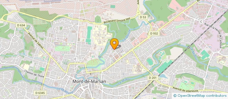 localisation de l'entreprise MADAME MATHILDE TRAVERS  MONT-DE-MARSAN