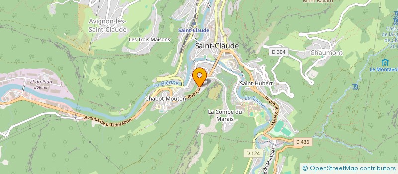 localisation de l'entreprise MADAME MATHILDE TROSSAT-GUYON  SAINT-CLAUDE