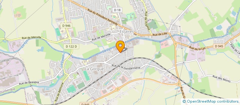 localisation de l'entreprise MADAME MATHILDE VANAVERBECQ  LA GORGUE