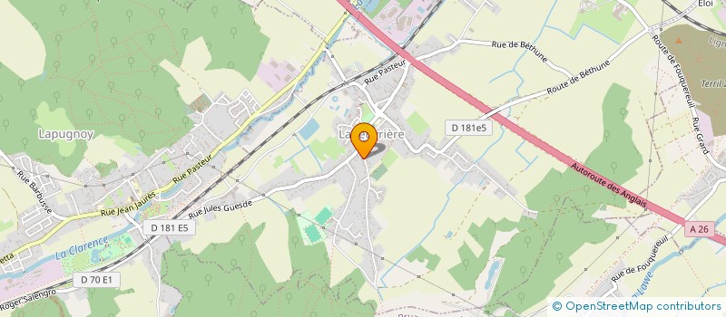 localisation de l'entreprise MADAME MATHILDE VANHEUVEGHE  LABEUVRIERE