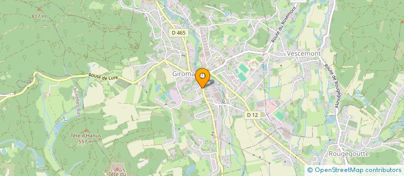 localisation de l'entreprise MADAME MATHILDE VAUCLAIR  GIROMAGNY