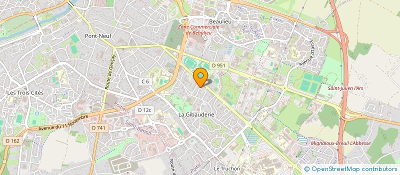 localisation de l'entreprise MADAME MATHILDE VERLIAC à POITIERS