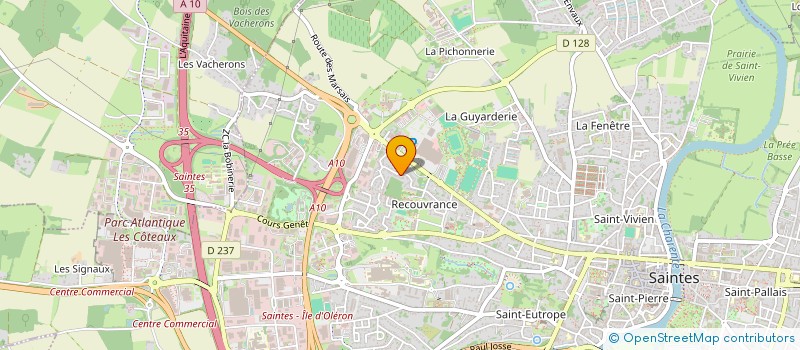 localisation de l'entreprise MADAME MATHILDE VIART  SAINTES