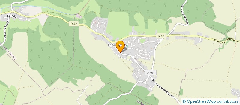 localisation de l'entreprise MADAME MATHILDE VIELPEAU  MONTMAIN