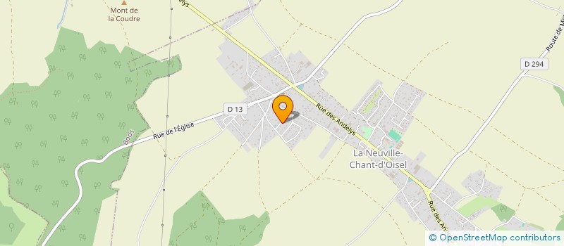 localisation de l'entreprise MADAME MATHILDE VINCENT  LA NEUVILLE-CHANT-D'OISEL