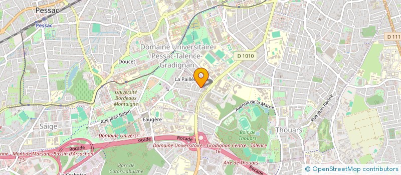 localisation de l'entreprise MADAME MATHILDE VINCONNEAU à PESSAC