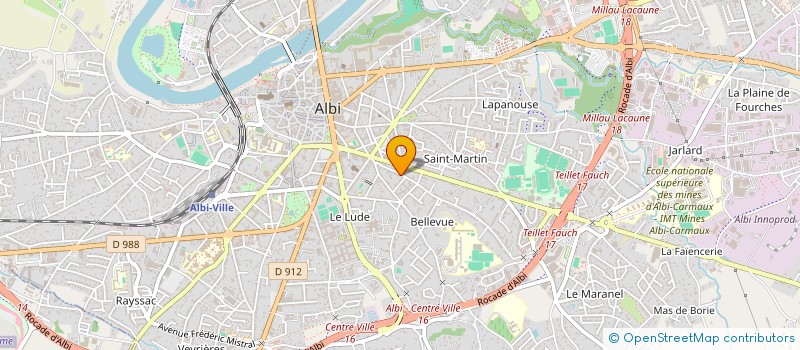 localisation de l'entreprise MADAME MATHILDE VINET à ALBI