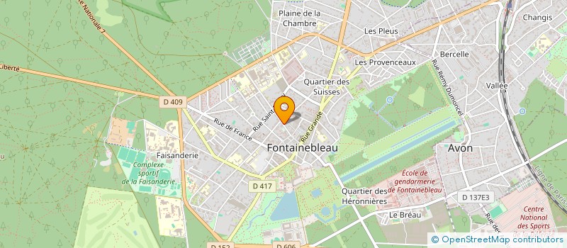 localisation de l'entreprise MADAME MATHILDE VITRE à FONTAINEBLEAU