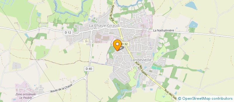 localisation de l'entreprise MADAME MATHILDE VOISNEAU à LANDEVIEILLE