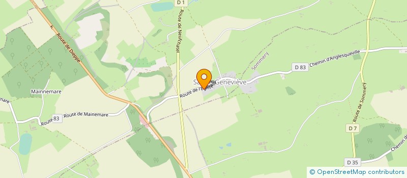 localisation de l'entreprise MADAME MATHILDE WAROUDE  SAINTE-GENEVIEVE