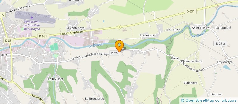 localisation de l'entreprise MADAME MATHILDE WOZNY-NEDODAEFF  GRAULHET