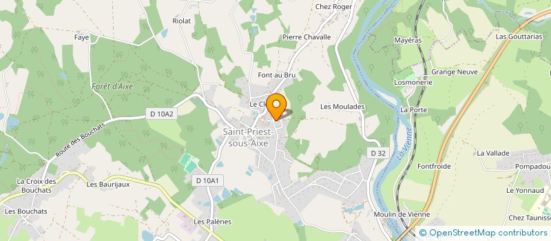 localisation de l'entreprise MADAME MATHILDE XAVIER à SAINT-PRIEST-SOUS-AIXE