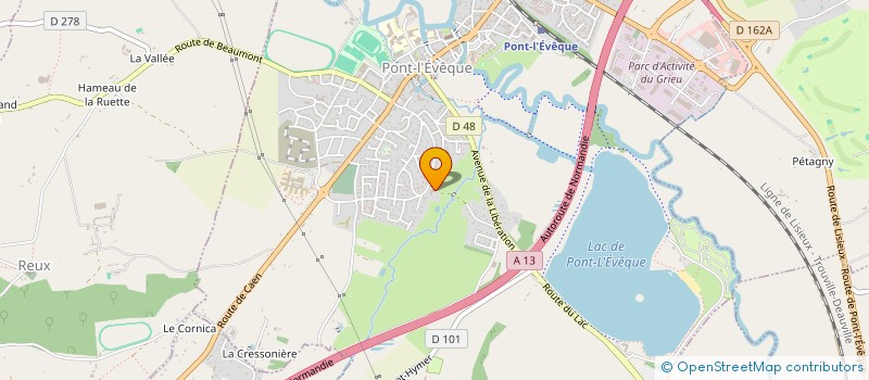 localisation de l'entreprise MADAME MATHILDE ZEJLI  PONT-L'EVEQUE