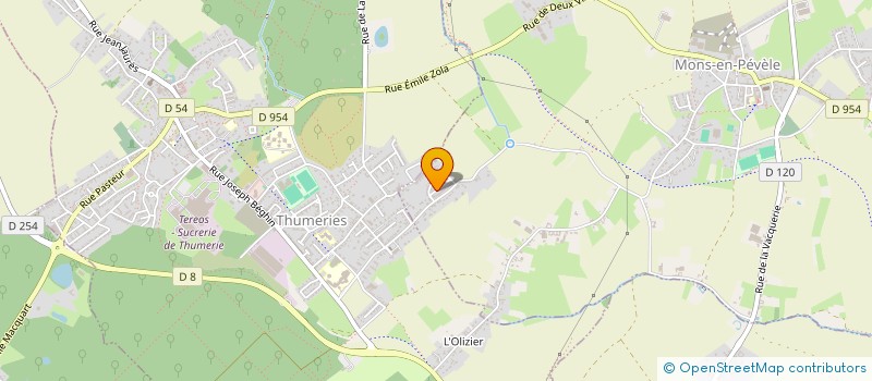 localisation de l'entreprise MADAME MATHYLDE CAZIER  MONS-EN-PEVELE