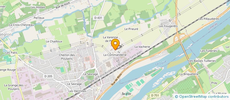 localisation de l'entreprise MADAME MATILD PIOMBINO  POCE-SUR-CISSE