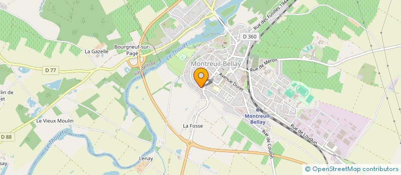 localisation de l'entreprise MADAME MATISSE ANGER à MONTREUIL-BELLAY