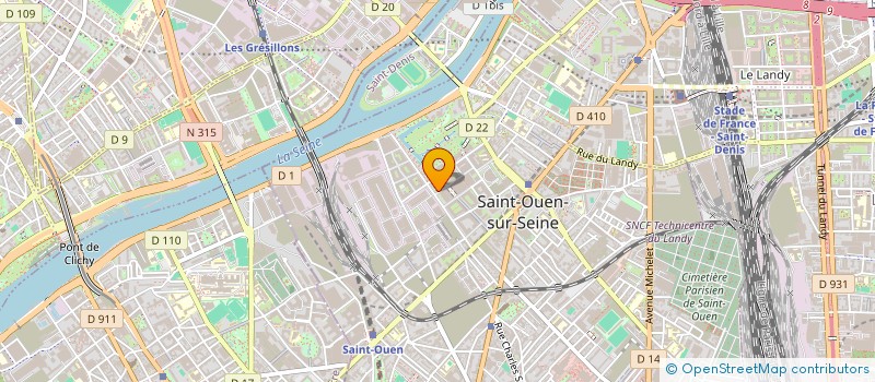 localisation de l'entreprise MADAME MATISSE INJAI à SAINT-OUEN-SUR-SEINE